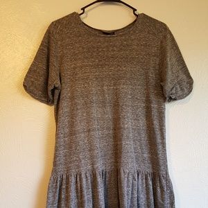 Topshop Grey Babydoll Dress